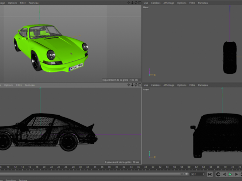 Porsche 911 Carrera RS 1973 Model 3D