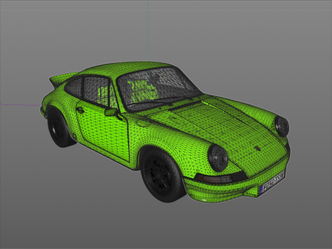 Porsche 911 Carrera RS 1973 Model 3D