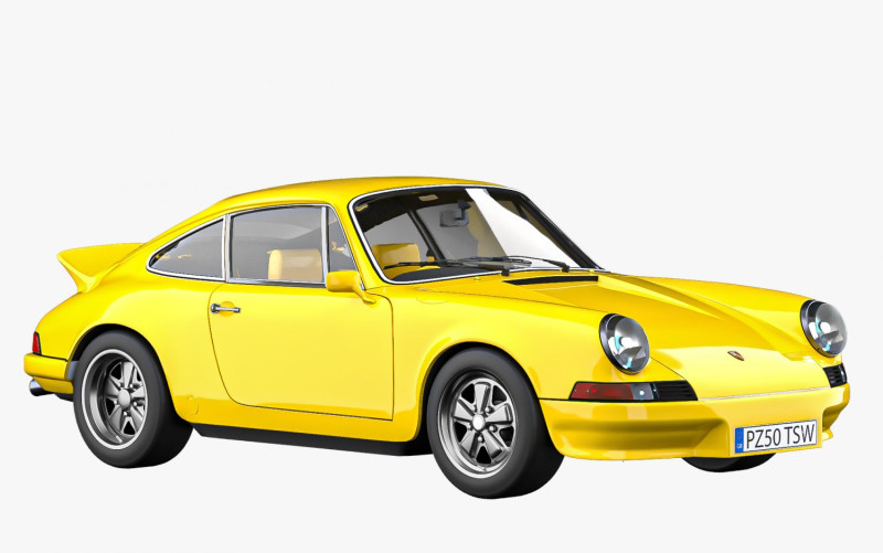 Porsche 911 Carrera RS 1973 3D Model .c4d .max .obj .3ds .fbx .stl .blend 