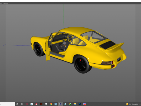Porsche 911 Carrera RS 1973 3D Model