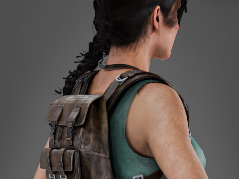 Tomb Raider Lara Croft LowPoly 3Dモデル