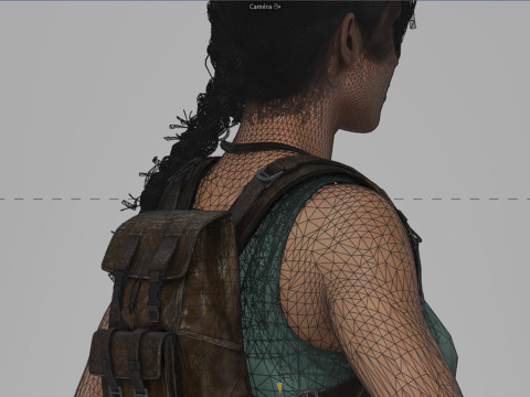 Tomb Raider Lara Croft LowPoly 3Dモデル