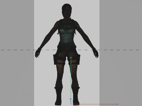 Tomb Raider Lara Croft LowPoly 3Dモデル