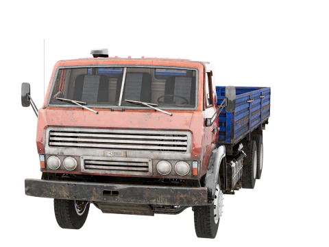 Truck low poly Interior 3D Model