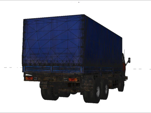 Truck low poly Interior 3D Model