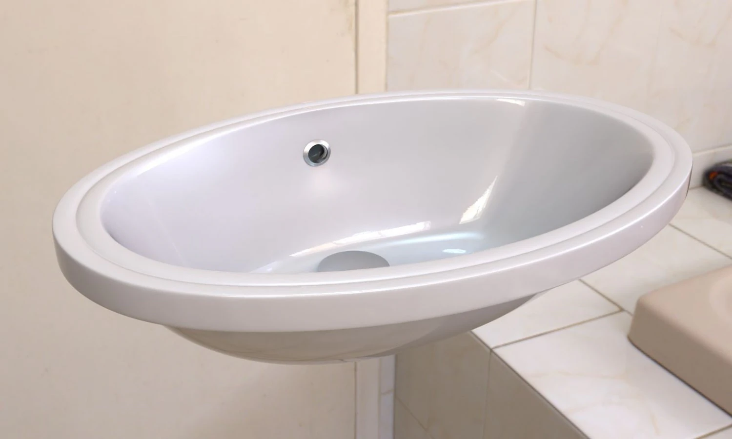 washbasin 3D Model .c4d .max .obj .3ds .fbx .stl .blend 