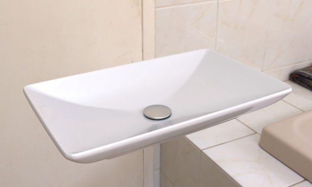 washbasin 3D Model .c4d .max .obj .3ds .fbx .stl .blend 