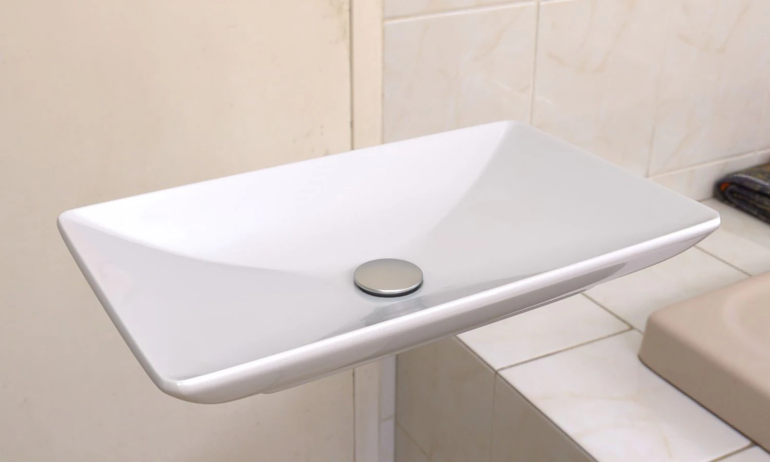 washbasin 3D Model .c4d .max .obj .3ds .fbx .stl .blend 