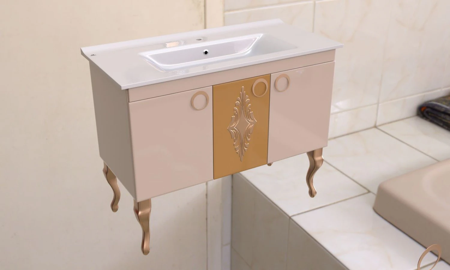 washbasin 3D Model .c4d .max .obj .3ds .fbx .stl .blend 