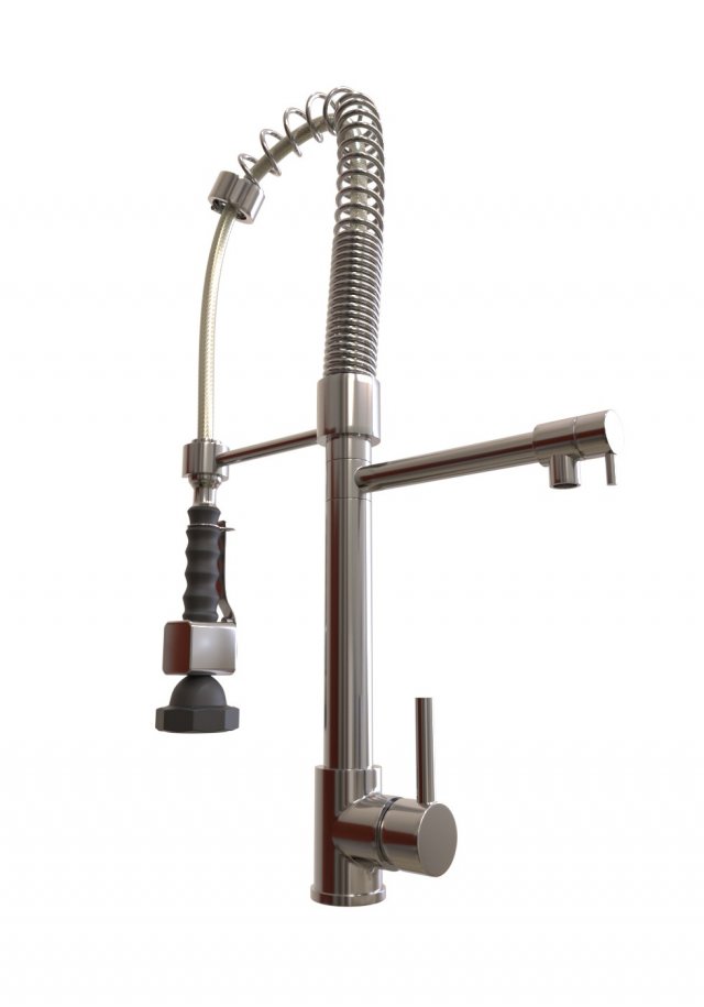 kitchen faucet Model 3D .c4d .max .obj .3ds .fbx .stl .blend 