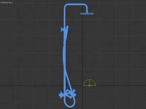 douche kolom 3D Model