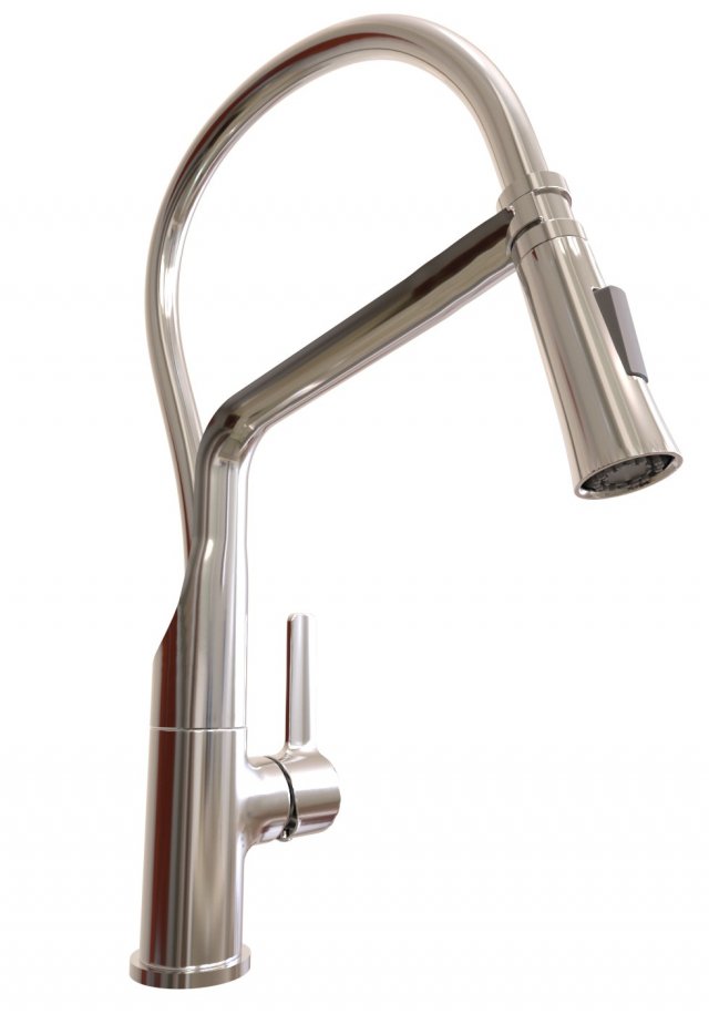 kitchen faucet Modelo 3D .c4d .max .obj .3ds .fbx .stl .blend 