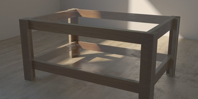 coffee table 3D 模型 .c4d .max .obj .3ds .fbx .stl .blend 