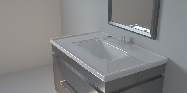 bath cabinet 3D Модель .c4d .max .obj .3ds .fbx .stl .blend 
