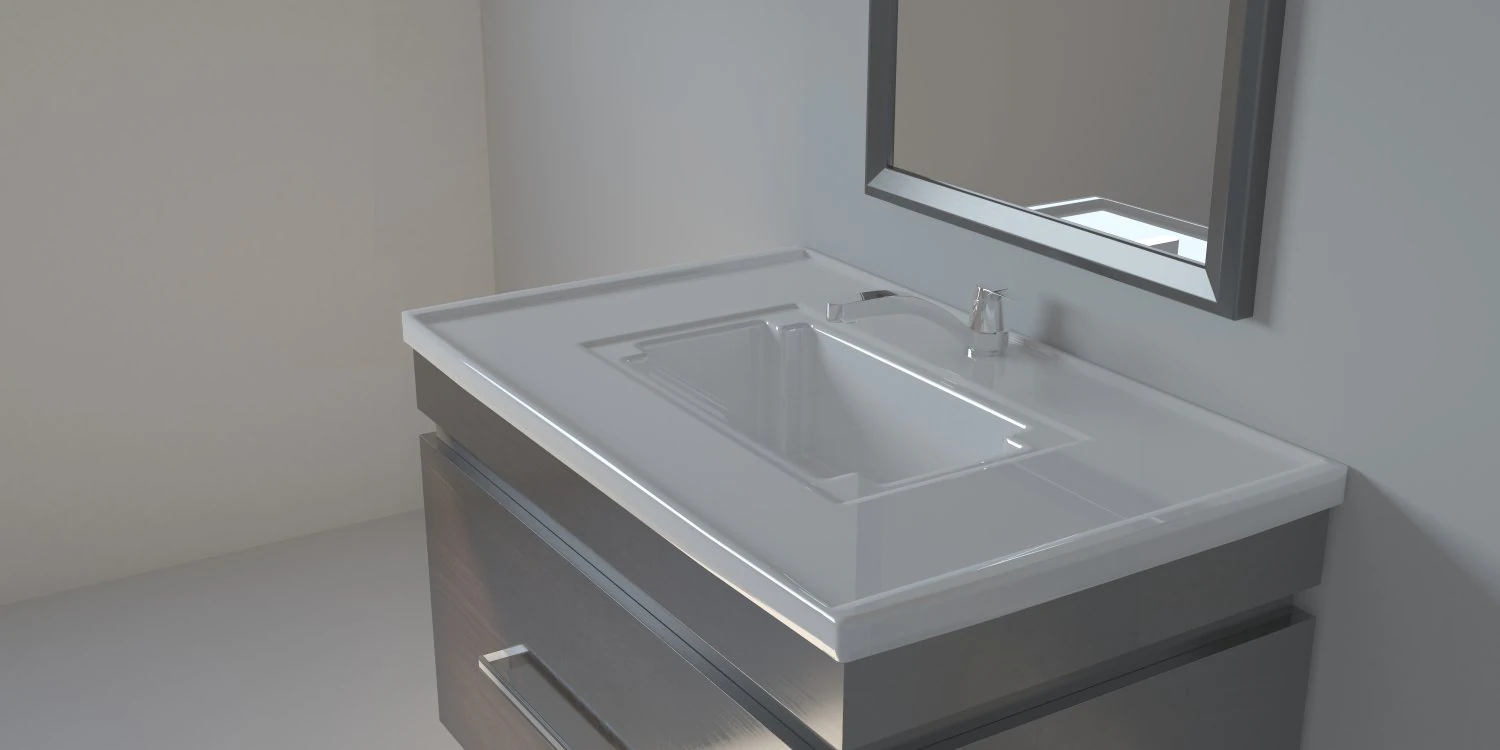 bath cabinet 3D Model .c4d .max .obj .3ds .fbx .stl .blend