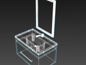bath cabinet 3D Модель