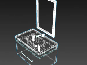 bath cabinet 3D Model