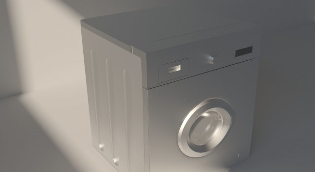 washing mashine Model 3D .c4d .max .obj .3ds .fbx .stl .blend 