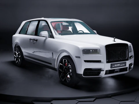 Rolls Royce Cullinan Черный значок 3D Модель