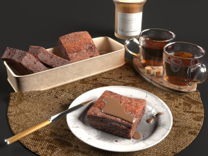 tea cake 3D Model