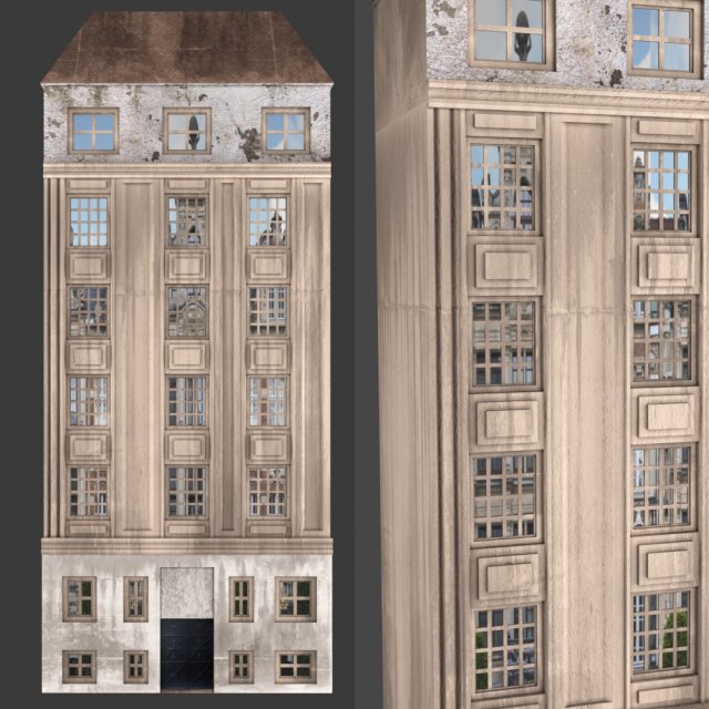 fecade2 3D Модель .c4d .max .obj .3ds .fbx .stl .blend 