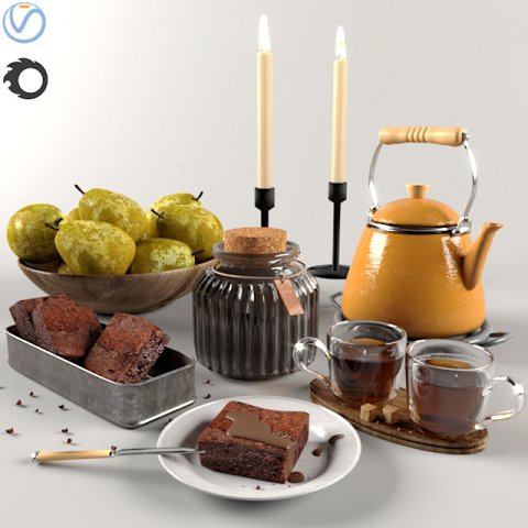 kitchen assessories1 3D 모델 .c4d .max .obj .3ds .fbx .stl .blend 