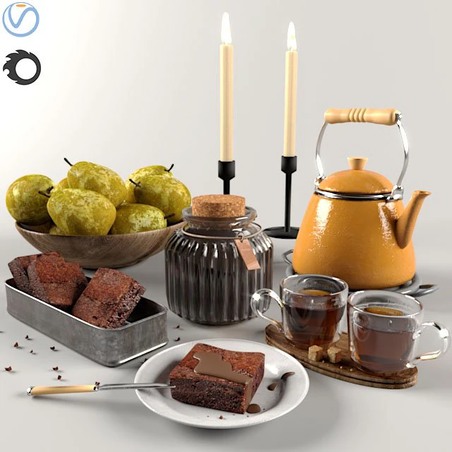 kitchen assessories1 3D Model .c4d .max .obj .3ds .fbx .stl .blend 
