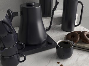 coffee set 3D 模型