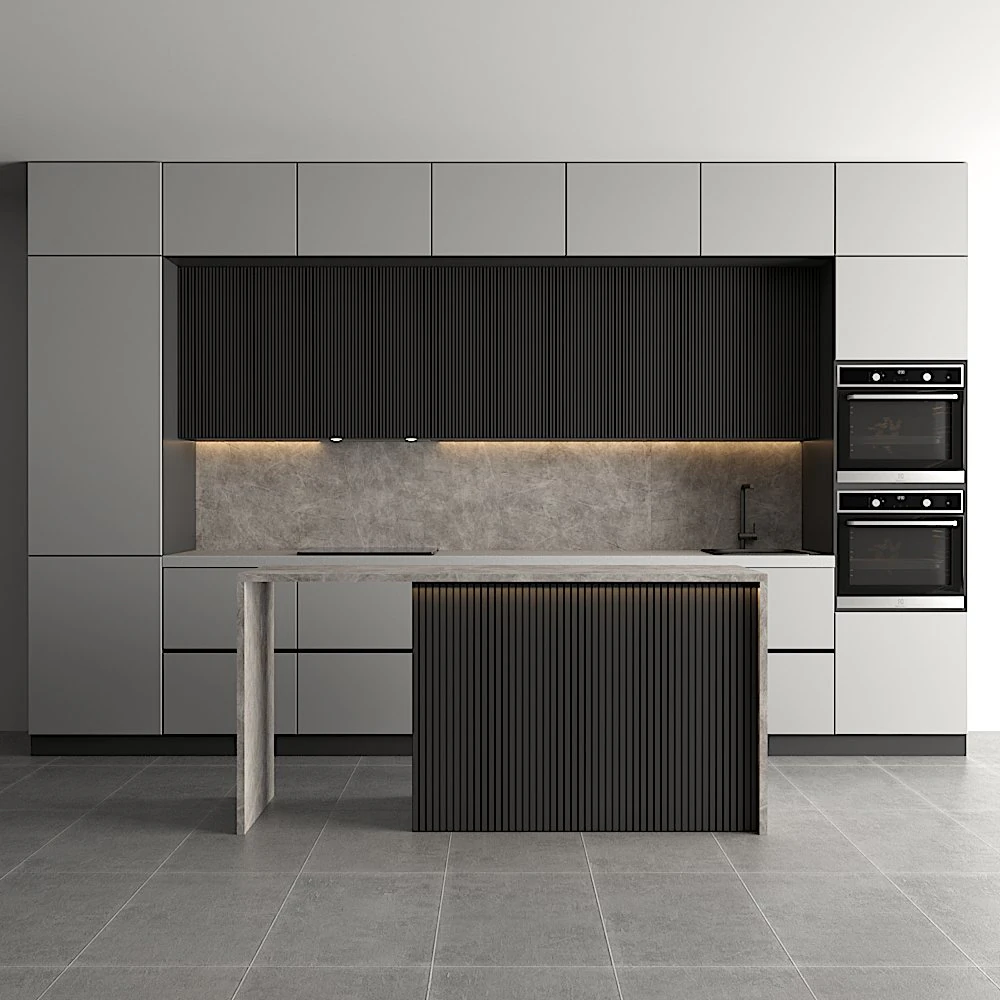 modern kitchen 3D Model .c4d .max .obj .3ds .fbx .stl .blend
