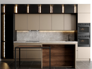 modern kitchen 46 3D Model