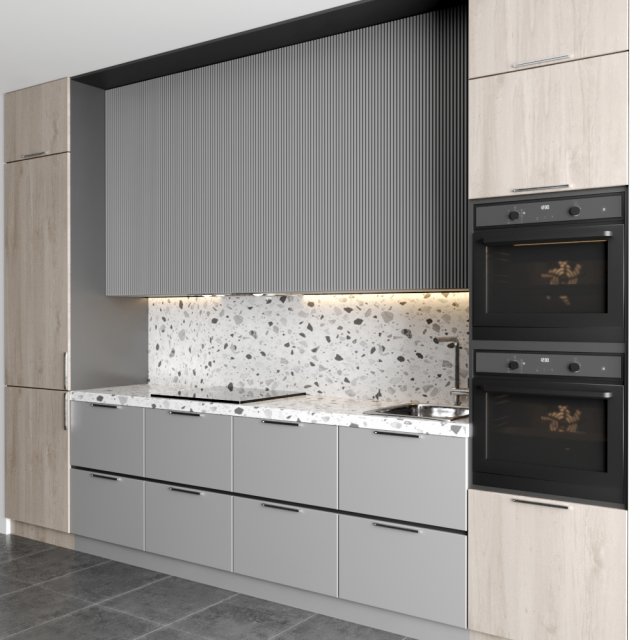 modern kitchen 45 3D Model .c4d .max .obj .3ds .fbx .stl .blend 