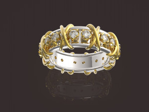 beautiful female ring Modelo de Impressão 3D