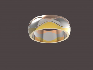 3 waves wedding ring Modèles 3D en vedette