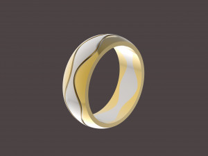 3 waves wedding ring Modèles 3D en vedette