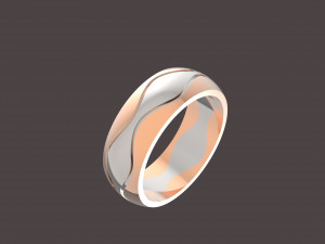 3 waves wedding ring Modèles 3D en vedette