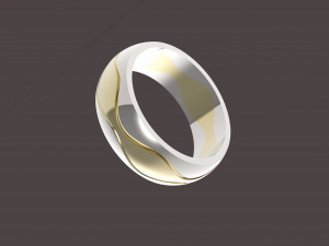 3 waves wedding ring Modèles 3D en vedette