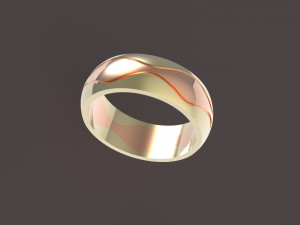 3 waves wedding ring Modèles 3D en vedette