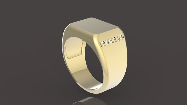 signet 3D Baskı Modeli .c4d .max .obj .3ds .fbx .stl .blend 