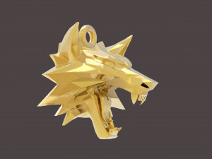 witcher medallion Model Cetak 3D