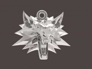 witcher medallion Model Cetak 3D
