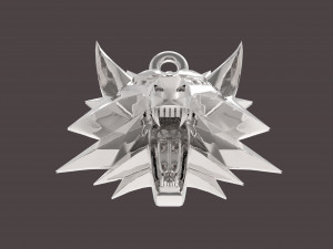 witcher medallion Model Cetak 3D