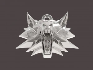 巫师奖章 3D 打印模型