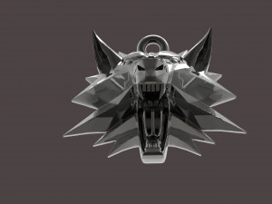 witcher medallion Model Cetak 3D