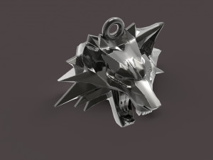 witcher medallion Model Cetak 3D