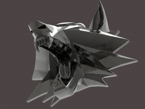 witcher medallion Model Cetak 3D