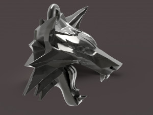 witcher medallion Model Cetak 3D