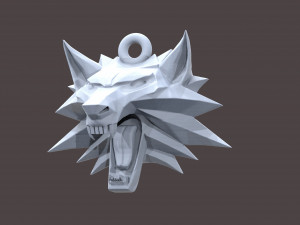 witcher medallion Model Cetak 3D