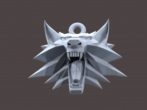 witcher medallion Model Cetak 3D
