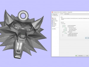 witcher medallion Model Cetak 3D