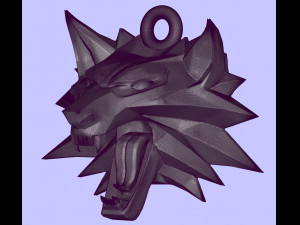 witcher medallion Model Cetak 3D
